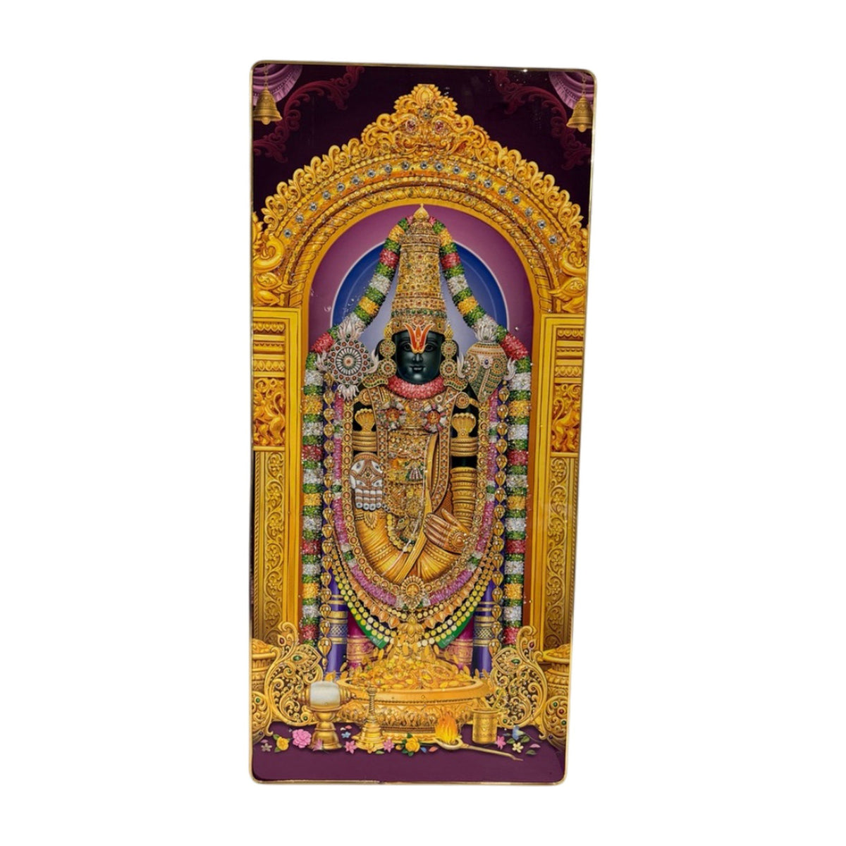 Balaji Wall Art - 24 x 36 Inch Temple Scenery