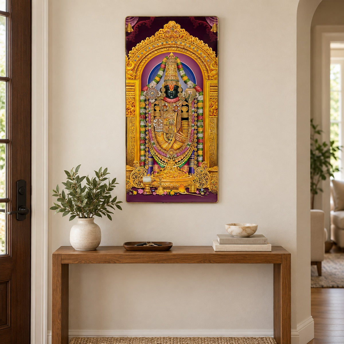 Balaji Wall Art - 24 x 36 Inch Temple Scenery room decor idea